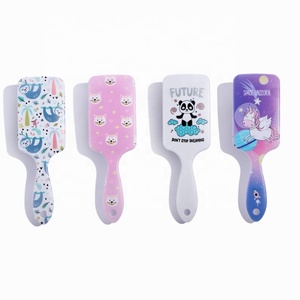 Nuevo diseño al por mayor cepillo de pelo logotipo personalizado paleta cepillo de pelo de dibujos animados lindo cepillo de pelo de plástico peine para mujer y niños - Product Image 2