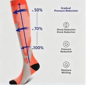 High Quality Compression <b>Running</b> <b>Socks</b> Knee High Graduated Nurse Compression <b>Sock</b> Coolmax Compression <b>Socks</b> - Product Image 2
