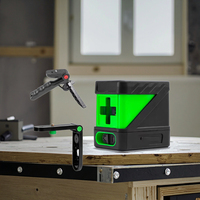Mini livello Laser verde a 2 linee potente Cordless verticale e orizzontale linea trasversale