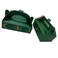 Boîte cadeau portable de luxe haut de gamme recyclable avec impression couleur UV et effet estampage à chaud or – Emballage premium pour friandises
