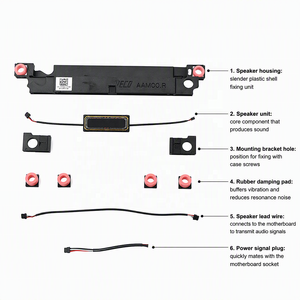 เปลี่ยนลำโพงสเตอริโอเดลล์ XPS 15 0TX47W 4 โอห์ม 2W ลำโพงคอมพิวเตอร์โน้ตบุ๊คภายในซิลิโคนปะเก็นพรีเมี่ยม OEM ขายส่ง - Product Image 2