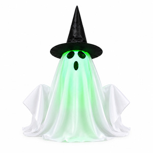 Figurine fantôme électrique Dropshipping Shopify, activée par le mouvement, visage lumineux, décoration de table d'Halloween - Product Image 1