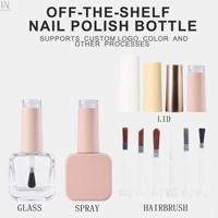 Échantillon Gratuit – Flacons Vides de Gel UV de Luxe Colorés à Faible MOQ (10ml, 12ml) pour Vernis à Ongles avec Pinceaux, Bouchons et Couvercles Transparents