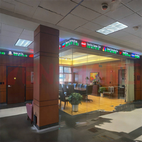Bar Café Tienda Frentes Tira comercial Pantallas Led Ventana lineal delgada flexible Decoración de pared Anuncios dinámicos Tablero de letrero LED