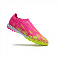 Chaussures de football unisexes toutes saisons respirantes FG/AG à crampons longs résistantes à l'usure avec protection de la cheville, tige en PU, semelle intermédiaire en TPU et semelle extérieure en caoutchouc