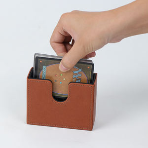 Boîte de rangement en cuir PU pour cartes à collectionner et <span class=keywords><strong>Pokemon</strong></span> Collecte 200 + Capacité Boîte de jeu de cartes - Product Image 1
