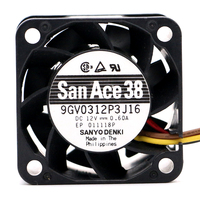 SANYO 9GV0312P316 12V DC 0.60A 38*38*28MM 3828 3.8CM Kipas Pendingin Aksial Jepang Baru dan Asli