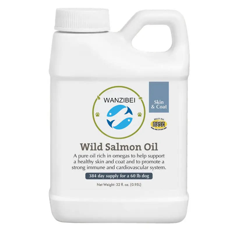 OEM derin deniz vahşi Alaskan somon yağı köpekler için-Omega 3 için EPA ve DHA ile cilt, ceket, kalp ve sinir sistemi sağlık