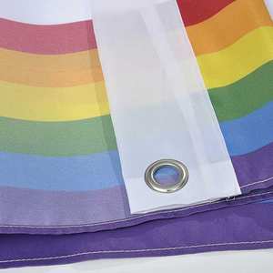 Bandera Arcoíris LGBT de Doble Costura, Económica y Ecológica, para Interiores y Exteriores, para Lesbianas, Transgénero, Orgullo Gay, 3x5 - Product Image 3