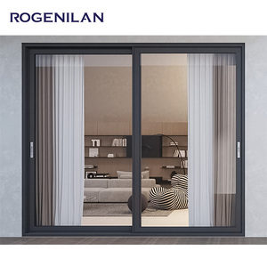 ROGENILAN Puertas Correderas Panorámicas Sin Rieles <span class=keywords><strong>de</strong></span> Aluminio Impermeables <span class=keywords><strong>para</strong></span> Patios <span class=keywords><strong>Exteriores</strong></span> y Casas - Product Image 5