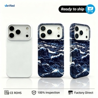 Casing HP Sublimasi 3D Custom, Cover PC Transfer Panas, Casing Tipis Personal untuk iPhone 17 16 15 Pro Max