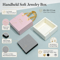 Boîte à bijoux portable de luxe Boîte à bijoux pliable à tiroir de recyclage à économie de volume avec logo personnalisable