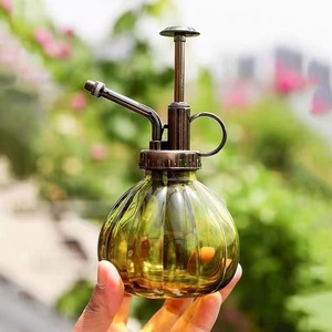 Pulvérisateur de vase en verre nervuré de 200ml petit flacon pulvérisateur de brouillard d'eau de jardin pour le soin des plantes à fleurs - Product Image 5