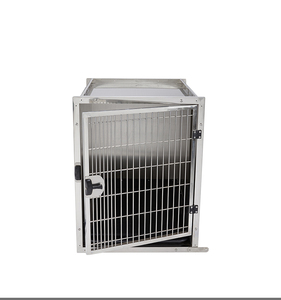 Cage d'hébergement <span class=keywords><strong>pour</strong></span> animaux de compagnie de taille moyenne YM-KA505 moderne, <span class=keywords><strong>porte</strong></span> en acier inoxydable 304, corps de cage en acier inoxydable 201, serrure silencieuse, boîte modulaire - Product Image 2