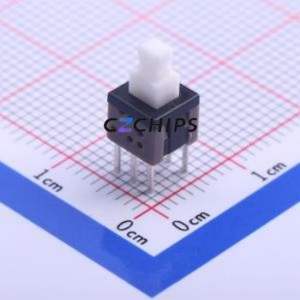 K8-5851D-N1 Push Button Switch Through hole Component (THT) Switch No Lock Rectangle Button Through Hole 100mA - Product Image 1