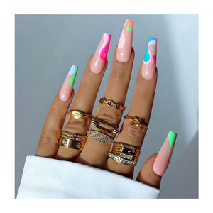 Mode Design Personnalisé Abs Plastique Français Conseils Clair Transparent 24Pcs <span class=keywords><strong>Faux</strong></span> Ongles Mignon Conception Prêt À <span class=keywords><strong>Coller</strong></span> <span class=keywords><strong>Faux</strong></span> Ongles - Product Image 6