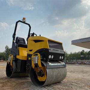 CE EPA-zertifizierter hydraulischer Doppeltrommel-Straßenwalzen-Vibrations walzen verdichter - Product Image 4