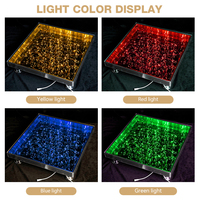 Ventes Directes d'Usine Moderne Lumière Étoile 3D LED Piste de Danse Matériel Aluminium Décoration Scène de Mariage