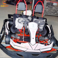 Jeux d'amusement de luxe pour adultes voitures de karting de course Voitures de karting à essence à double siège 200CC 6.5HP avec CE