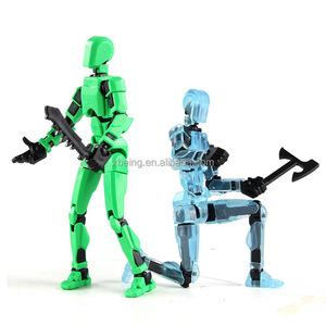 Toptan 3D baskılı karanlıkta kızdırma yaratıcı eğitim aksiyon figürü 13 hareketli çok eklem Robot belden rakam oyuncak - Product Image 2