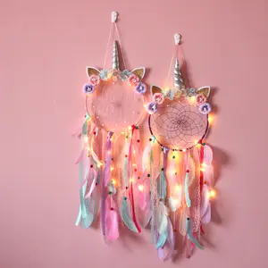 Dream Catcher With Lights Dreamcatcher For Sweet Girls Kids Bedroom Wall Decoration Dream Catcher