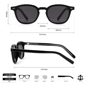 太阳镜厂家新款复古夏季美甲TR90防晒个性时尚批发男女太阳镜 - Product Image 5