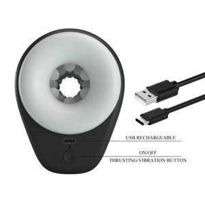 เครื่องช่วยสำเร็จความใคร่ชาย PRETTY LOVE ถ้วยช่วยสำเร็จความใคร่สำหรับผู้ใหญ่ พร้อมฟังก์ชั่นสั่น 5 แบบ และการบีบอัด 5 ระดับ ของเล่นทางเพศ - Product Image 5