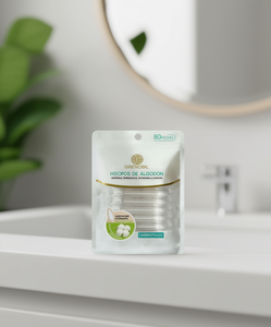 Bastoncini di cotone Grenobil 80 pezzi al carbone attivo per la cura personale - Product Image 2