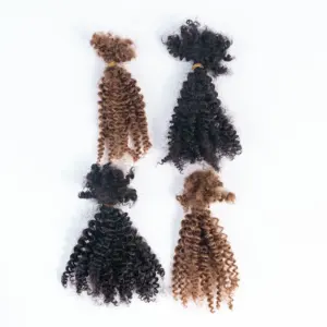 Afro Braiding Bulk 4A Kinky Curly Bulk Human Hair 30g Afro Kinky Human Hair Bulk For Locks