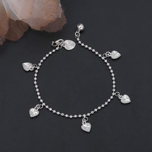 JXX Wholesale Women's Fashion Charm <b>Bracelet</b> Silver Plated Twisted Chain and Heart Cuban Chain Style - Product Image 4