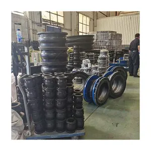 Leeboo Manufacturing suppliers PN10/16 ANSI DIN JIS ss flange flexible coupling single sphere rubber expansion bellow joint