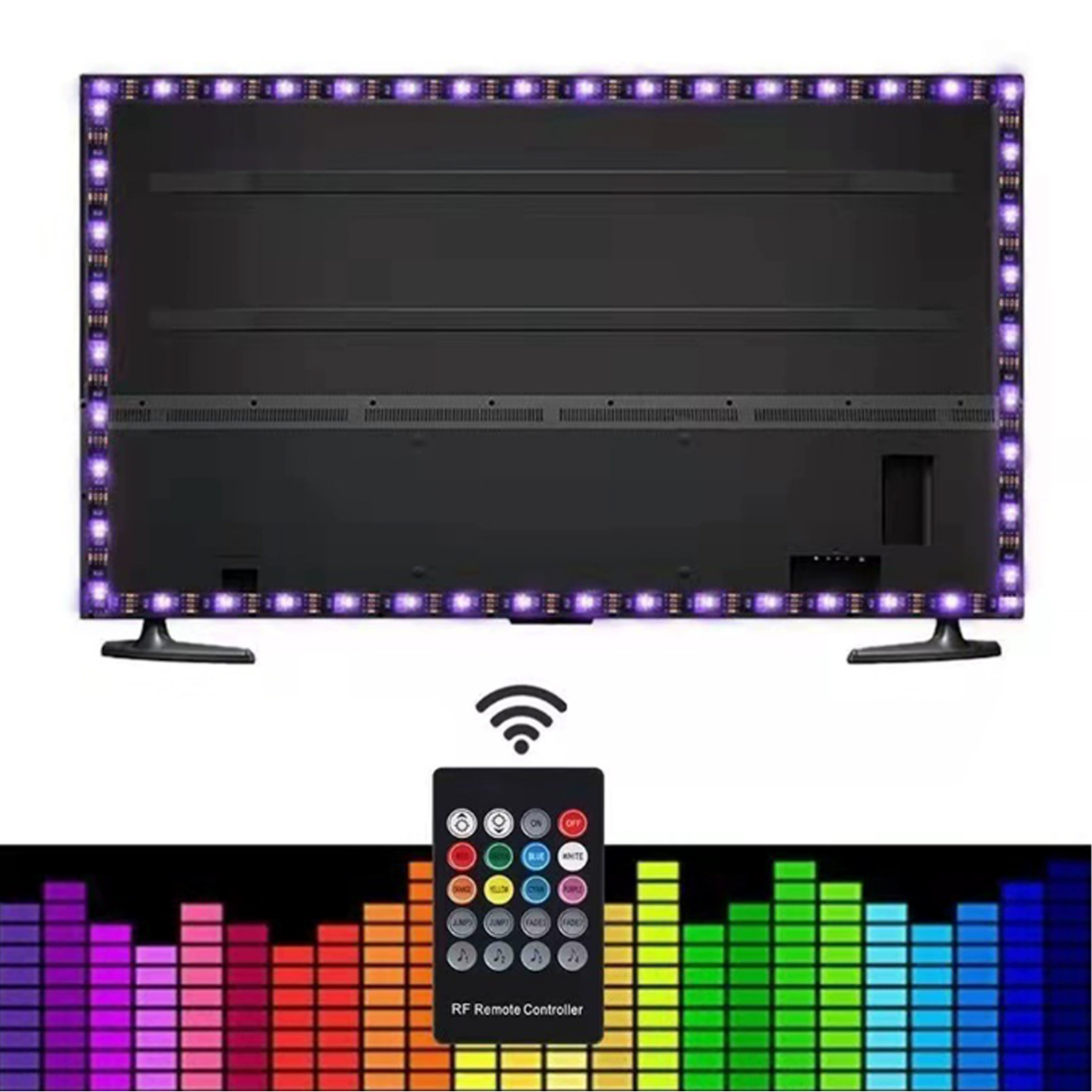 5V LED Lights Smart TV LED Backlight for 32-65Inch Screens TV Backlight Sync to Screen& Music Flexible LED Strip RGB Light Strip · image 5