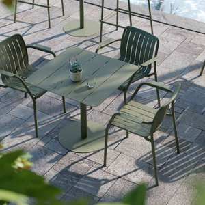 Ensemble de table et de chaises d'extérieur en métal de style nordique, meubles en <span class=keywords><strong>fer</strong></span> <span class=keywords><strong>forgé</strong></span> pour café, salon de thé, hôtel, cour - Product Image 2