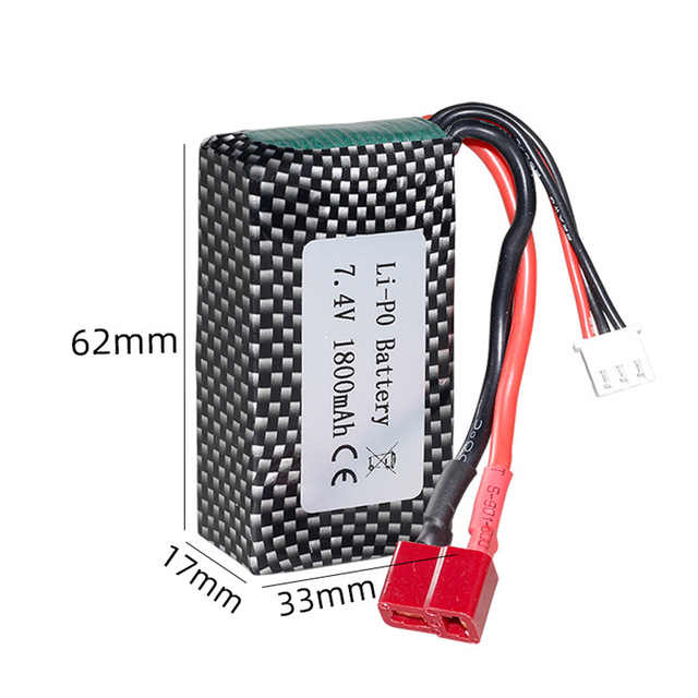 A959-B A969-B High Speed Car Battery 903455 Rechargeable 25C 7.4V 1800mAh Lithium-ion Battery Pack