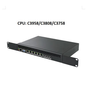 <strong>2025</strong> Industrial Computer OEM ODM Intel Atom C3758 C3958 C3808 6Lan 4*10G SFP+ Fanless Mini <strong>Server</strong> Mikrotik Soft Router Firewall - Product Image 3