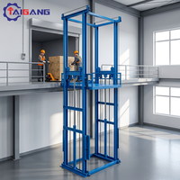 Monte-charge vertical hydraulique de haute qualité pour petits matériaux, avec rail de guidage, élévation de 16 mètres et commande sans fil pour entrepôt