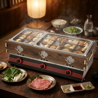 Machine à cuisiner Oden professionnelle en acier inoxydable robuste à gaz, avec réduction du bruit, équipement de restauration commerciale