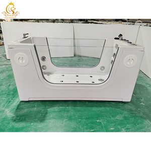 Bañera Plegable de Lujo para <span class=keywords><strong>Mascotas</strong></span> EUR PET, Bañera Rectangular Independiente para Perros y Gatos con Masaje de Aire y Drenaje para el Aseo en Apartamentos - Product Image 3