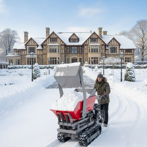 Mini volquete sobre orugas multifuncional con orugas de 10 toneladas portador de orugas de carga automática mini vehículo agrícola volquete sobre orugas - Product Image 3