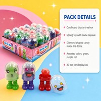Jouet à ressort pour homme avec bonbons assortis, bonbons en forme de diamant, confiserie pour enfants