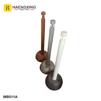 Poteau de signalisation en plastique Hengxing WB511A marron 850 mm en PE, barrière de sécurité pour chantier routier, avec chaîne et remplissage d'eau