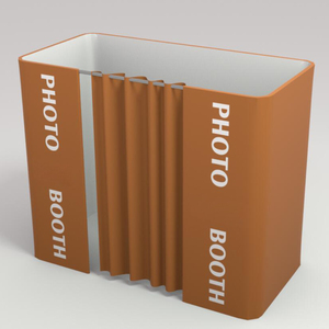 Photomaton portable personnalisé pour événements et mariages, élégante pièce pliable avec impression par sublimation - Product Image 1