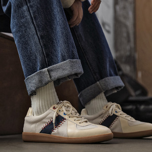 Chaussures de marche décontractées pour hommes, style rétro, basses, type baseball - Product Image 3