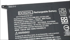 DO02XL HSTNN-LB6Y оригинальный ноутбук батарея 3,8 V 8390 мА/ч, 33 Вт 4 ячейки для струйного принтера <span class=keywords><strong>HP</strong></span> <span class=keywords><strong>Pavilion</strong></span> <span class=keywords><strong>X2</strong></span> серии Аккумуляторы для ноутбуков - Product Image 5