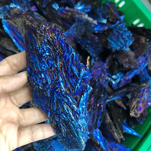 Bán Buôn Đá Khoáng Thạch Anh Tourmaline Màu Đen Tự Nhiên Đá Hào Quang Màu Xanh Chữa Bệnh - Product Image 5