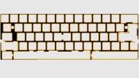 Accessoires de clavier mécanique Plaque de positionnement plaquée or PCB pour gauche et non gauche