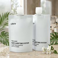 Sachet Doypack Blanc Mat Personnalisé avec Bec Verseur pour Emballage Liquide – Idéal pour Shampoing, Cosmétiques et Lotions de Voyage (Vente en Gros)