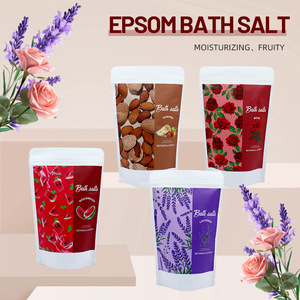Sel de bain d'Epsom, sel de bain aromathérapeutique, huile essentielle, sel cristallisé grossier, sel de bain pour les pieds, 150g - Product Image 1