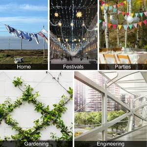 <span class=keywords><strong>Cable</strong></span> de Acero Inoxidable T316 con Terminales de Aluminio, <span class=keywords><strong>Cable</strong></span> Metálico 7x7 <span class=keywords><strong>para</strong></span> Luces Colgantes, Tendederos, Enrejados - Product Image 6