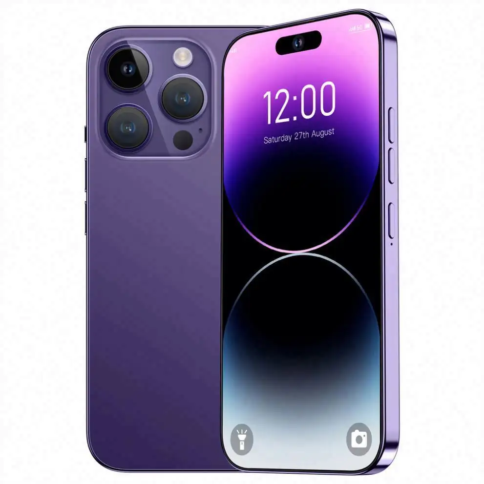 Originele I15 S23 Promax + 6.8Inch Android Smartphone 10 Core 5G Laat Telefoon 3 Camera Mtk6889 Face Id Ontgrendelen Mobiele Telefoon